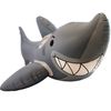 Playtek Ride On Toys Shark Inflatable Pool Float with Handle, Gray