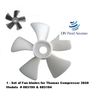 Fan Blades Replacement Cooling Fans for Thomas Compressor model 2619 2639- 1 set