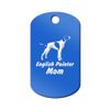 Mister Petlife English Pointer Mom Engraved Keychain/GI Tag Blue