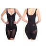 CREPUSCOLO Strongest Fin! 3D Cut Luxury Fabric Bodysuit Bust Up Body Shaper Hip Lifter Girdle Women's Underwear (XL, Black)