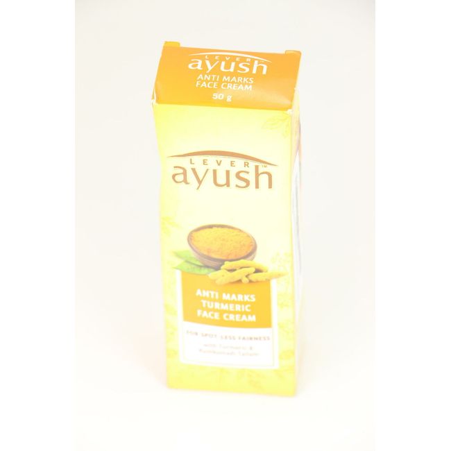 Lever Ayush Ayurvedic Anti Marks Turmeric FaceCream 50g 2/23 AA29