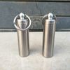 EKLOEN Stainless Steel Mini Waterproof Pill Case,Capsule Seal Case Holder Container for Outdoor Sports