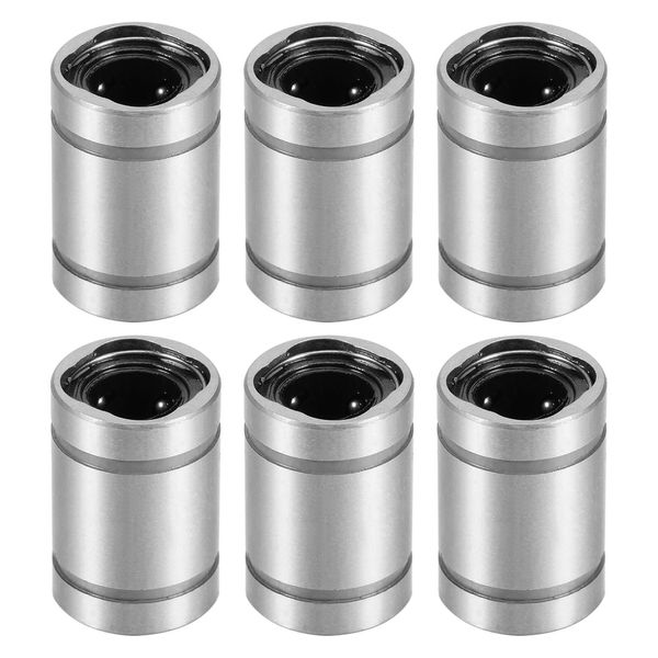 uxcell 6pcs LM5UU Linear Ball Bearing for CNC 3D Printer 5mm Bore 10mm OD 15mm Long Linear Bearing