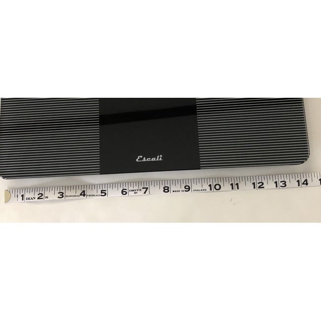 Escali EW180 Extra Wide Platform Bathroom Body Scale, LCD Digital Display,  400lb Capacity, Black