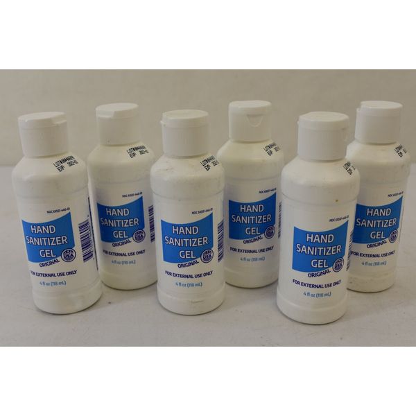 Lot of 6 Original Hand Sanitizer Gel 70% Ethyl Alcohol Antimicrobial Gel 4 Oz