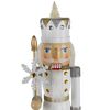 Northlight Glittered Nutcracker with Snowflake Scepter Christmas Figure - 15" - White