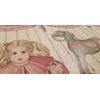 Vintage Image w/ Dolls & Toys Crackled Wallpaper Border