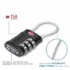 LZGOPE Luggage Locks with White Code -4 Digit Security Combination Suitcase Padlock -TSA Approved-Alloy-Black-Pack 1-Pack 2