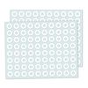 4000 Pack - Hole Punch Reinforcement Stickers Rings - White