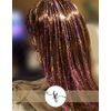 40" Fairy Hair Tinsel 100 Strands (Sparkle Amethyst)