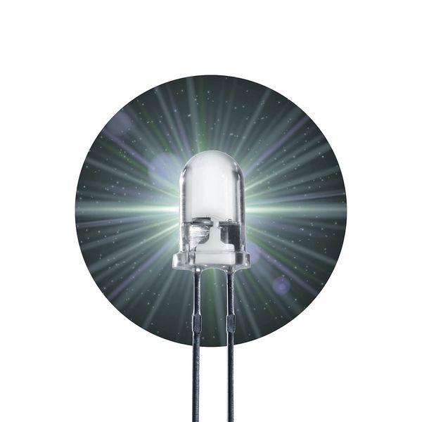5 x LED 10mm weiß 140000mcd ULTRAHELL leds 10 mm