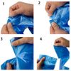 HOMMP 2.6 Gallon Trash Bags, Blue, 120 Count