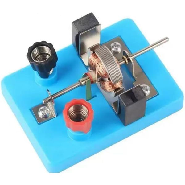 1Pc Blue DIY DC Simple Electrical Motor Assemble KIT,Small in Size and Light in Weight,STEM Science Lab Educational Physics Learning Experiment Ornaments for Electrical Motor,Learning and Education