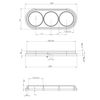 QR1 Series Surface-Mounted Retro Frame 3-Way Porcelain Black