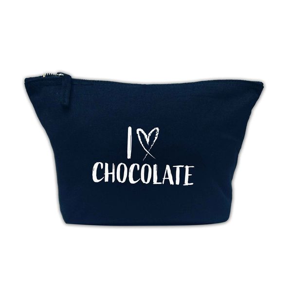 Flox Creative Makeup Bag I Love Chocolate Navy