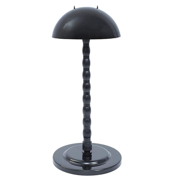 Frcolor Wig Stand, Wig Stand, Hat Stand, Buildable, Space Saving, Hat Rack, Hat Rack, For Drying (Black)