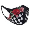 Zan Headgear FMLW421 Lightweight Checkered Floral Face Mask 2-Pack