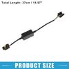 A ABSOPRO LED Car Headlight Canbus Decoder H4 Anti Flicker Resistor (Set of 2)