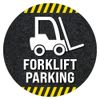 ExcelMark Forklift Floor Decal (Forklift Parking 2, 15")