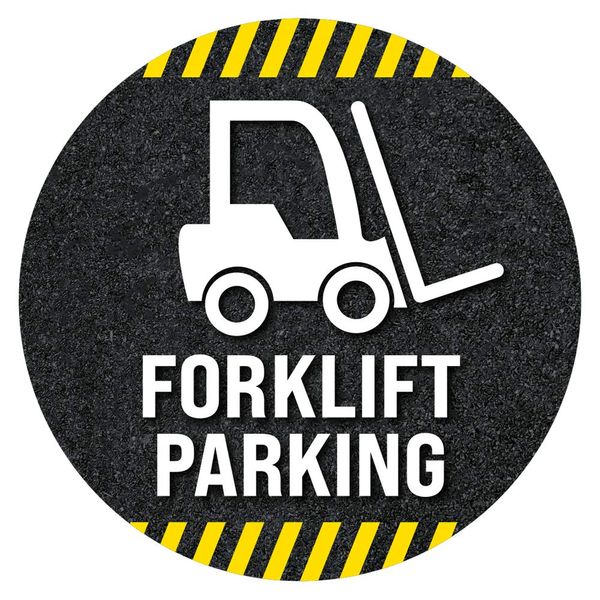 ExcelMark Forklift Floor Decal (Forklift Parking 2, 15")