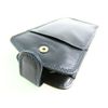 Unisex Soft Real Leather Glasses Case (Navy Blue)