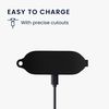 kwmobile Earphone Case for JBL WAVE BUDS - Wireless Earbuds Silicone Drop Prevention Black