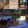 LED Deck Lights Kit 12V Low Voltage Waterproof IP67 Warm White Recessed Deck In