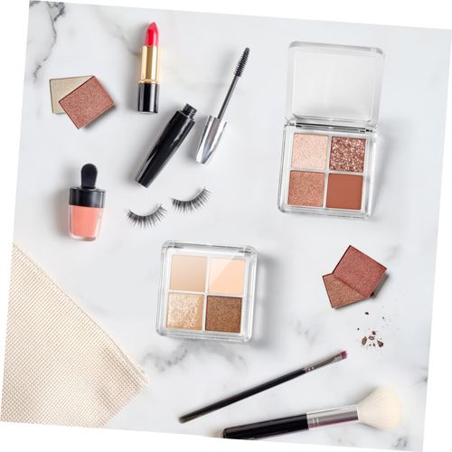 PACKOVE 2Pcs Empty Eyeshadow DIY Eyeshadow Containers for Makeup Storage for Women for Customizing Eye Makeup Looks