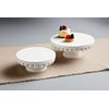 Mud Pie Sm White Beaded Pedestal, Small, 3" x 8" dia