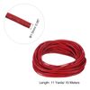 uxcell 10M 1.5mm Round Leather Cord Racing String for DIY Craft Dark Red