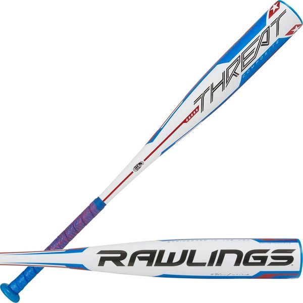 Rawlings | Threat Baseball Bat | USSSA | -12 Drop | 2 3/4" Barrel | 1 Pc. Composite | 27 Inch