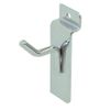 1" Chrome Slatwall Hooks, Slatwall Display Panel Hangers - 6 Pack