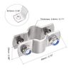 sourcing map Wall Mount Ceiling Mount Pipe Support, 304 Stainless Steel Pipe Bracket Clamp for 29-30mm Pipe