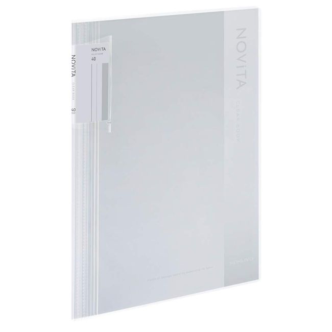 Kokuyo Ra-NV40T File Clear Book, Novita, Fixed Type, A4, 40 Pieces, Transparent