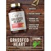 Grass Fed Beef Heart 3200mg | 200 Capsules | Desiccated Pasture Raised Bovine Supplement | Non-GMO, Gluten Free | by Herbage Farmstead