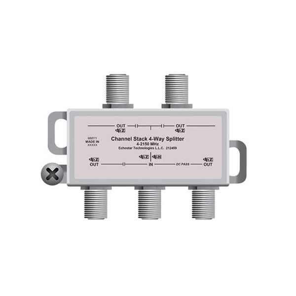 Dish Channel Stack 4-Way Splitter