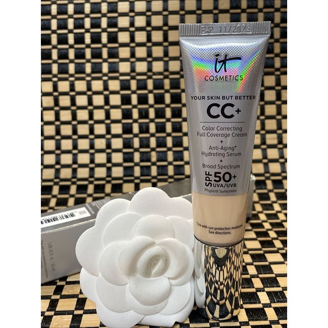 IT Cosmetics CC+ Color Correcting Cream Full Coverage 1.08oz NIB - TAN WARM  -