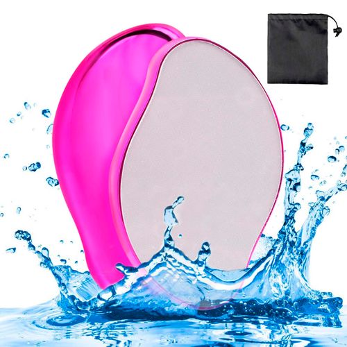 MUNSKT Crystal Hair Eraser for Hair Removal, Crystal Hair Remover for Men and Women, Crystal Hair Remover with Gentle Skin Exfoliation, Reusable, Easy to Use, Works On All Body Parts(Rose)