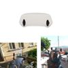 Motorcycle Windshield Universal Clamp-On Variable Windshield Spoiler Extension (Smoked Color)