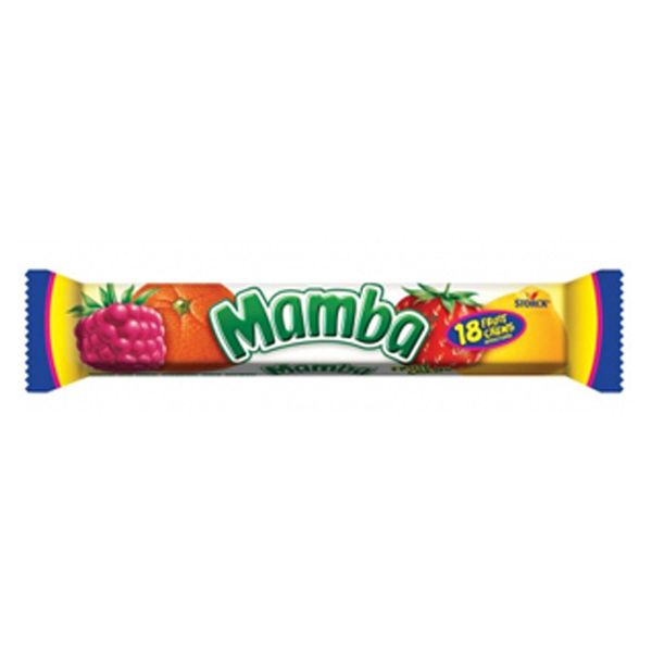 Mamba Fruit Chews Candy Bars 24 Count