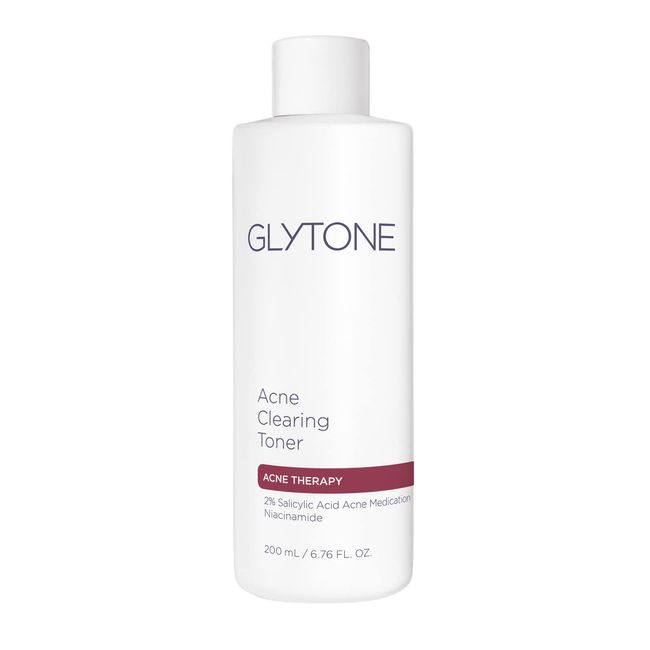 Glytone Acne Clearing Toner - With 2% Salicylic Acid - Prevent & Treat Acne For All Stages Of Acne-Prone Skin - Non-Comedogenic - 6.76 fl. oz.