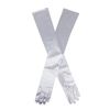 Dents Women's Long Satin Evening Gloves SILVER GREY ONE