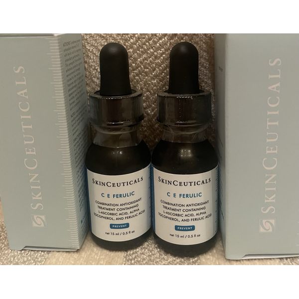 SKINCEUTICALS CE C E Ferulic SERUM Half Size .5 Oz X 2 = Full Size *READ*