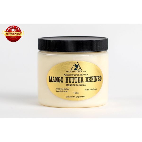 MANGO BUTTER ULTRA REFINED ORGANIC NATURAL RAW FRESH 100% PURE 32 OZ, 2 LB