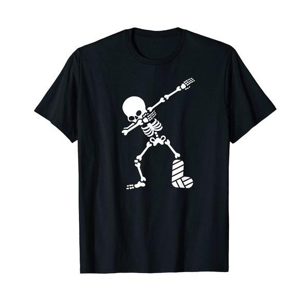 Dab dabbing broken leg plaster cast skeleton accident Tshirt T-Shirt