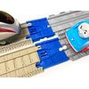 TrainLab Adapters Compatible with Take-n-Play to 2009 Trackmaster Train Tracks (Blue)