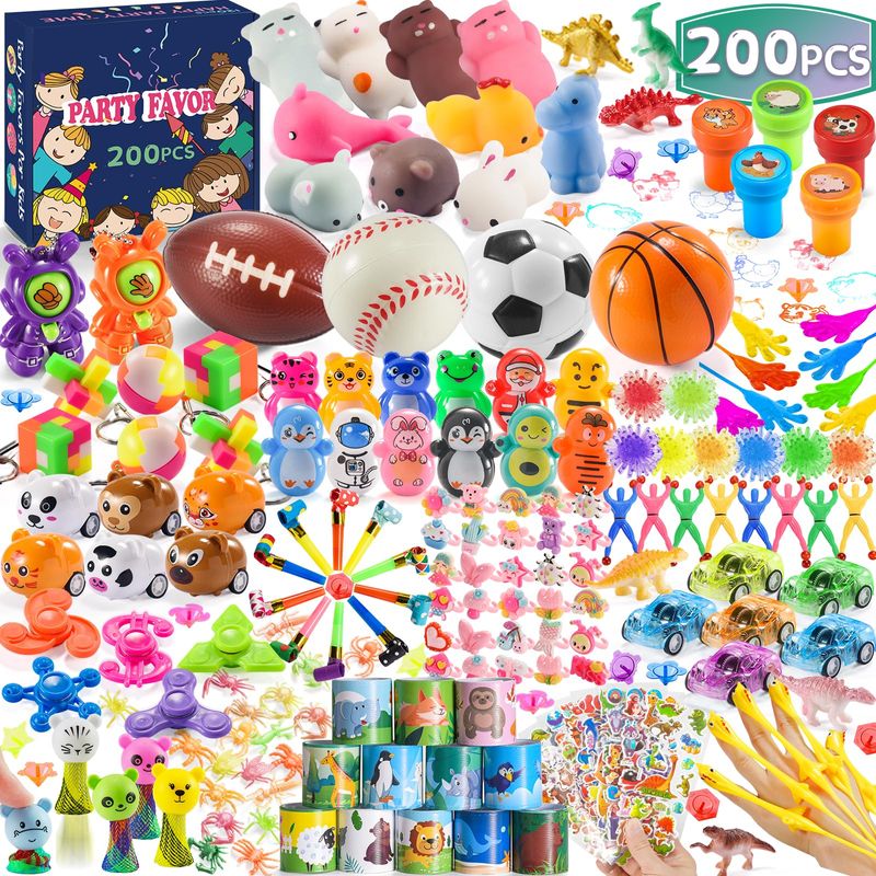 200PCS Party Favors for Kids, Treasure Chest Prize Box Toys for Kids ...