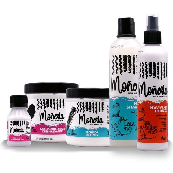 Moñeria Ritual 5 in 1 Hair Care Kit, Shampoo, Conditioner, Hair Mask, Detangler