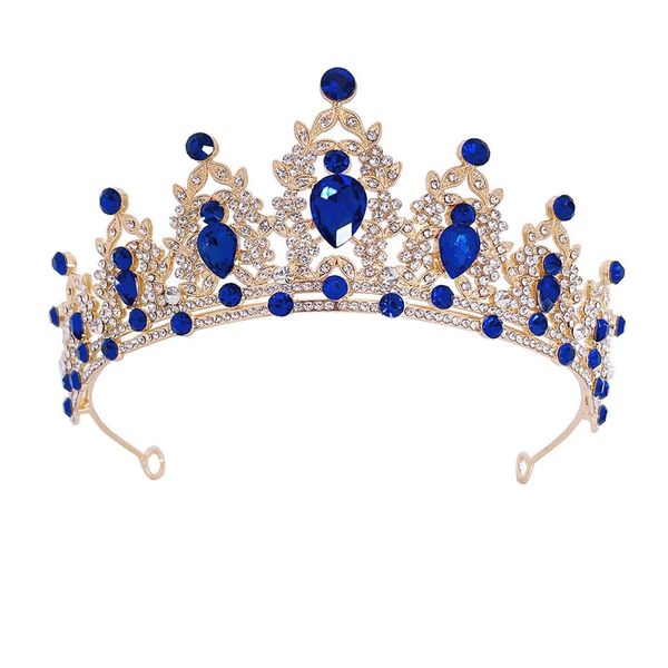 Prosy Gold Tiara Hochzeit Tiaras und Kronen für Frauen Strass Königin für Frauen Prinzessin Krone Geburtstag Tiara Stirnbänder für Hochzeitsball Brautparty Halloween Kostüm Weihnachtsgeschenke (Rosa)