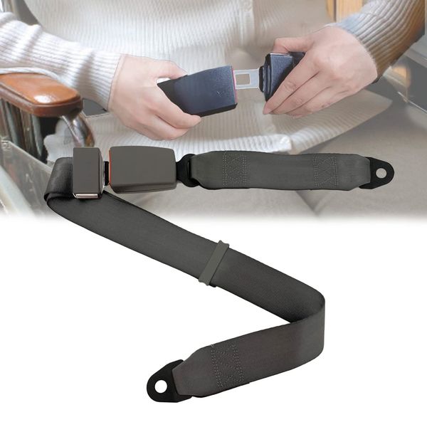 Elderly Wheelchair Seat Belt - Electric Scooters Replacement Waist Strap for Disabled Anti Slip,Adjustable up to 48"L, Quick Release Buckle (Gray)